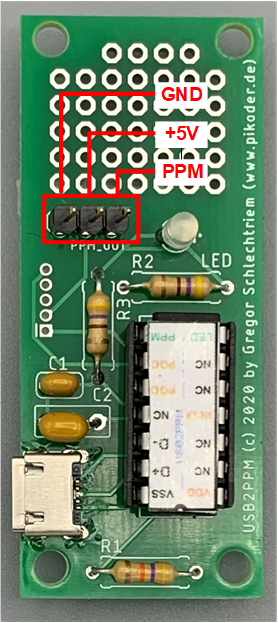 Evaluation Board USB2PPM